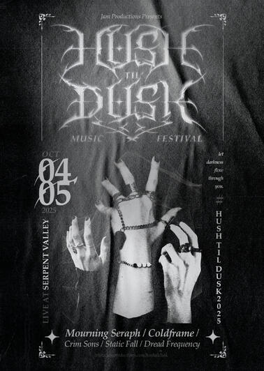 Conceptual Goth Music Festival Poster